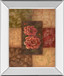 Camellias On Chocolate By Vivian Flasch - Mirror Framed Print Wall Art - Red