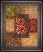 Camellias On Chocolate By Vivian Flasch - Framed Print Wall Art - Red