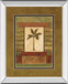 Cclassic Palm Il By Rebecca Burton - Mirror Framed Print Wall Art - Light Brown