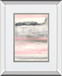 Charcoal And Blush I By Chris Paschke Mirrored Frame - Pink