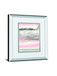 Charcoal And Blush I By Chris Paschke Mirrored Frame - Pink