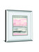Charcoal And Blush II By Chris Paschke Mirrored Frame - Pink