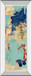 Composition 4a By Melissa Wang - Mirror Framed Print Wall Art - Light Blue