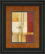 Contemporary Bamboo Il By Estudio Arte - Framed Print Wall Art - Orange