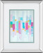 Cool Rhizome I By Ann Marie Coolick - Mirror Framed Print Wall Art - Light Blue
