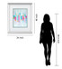 Cool Rhizome I By Ann Marie Coolick - Mirror Framed Print Wall Art - Light Blue