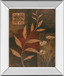 Copper Rhythm I By Vivian Flasch - Mirror Framed Print Wall Art - Dark Brown