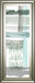 Cross Stitch Panel Il By Grace Popp Framed Print Wall Art - Light Blue