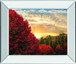 Crimson Tress By Celebrate Life Gallery - Mirror Framed Print Wall Art - Red