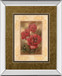 Daphne's Poppies By Vivian Flasch - Mirror Framed Print Wall Art - Light Brown