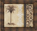 Decorative Palm Il By Michael Marcon - Framed Print Wall Art - Beige