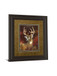 Deer Portrait By Leo Stans Double Matted - Framed Print Wall Art - Red