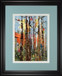 Eclectic Forest By Rebecca Meyers - Framed Print Wall Art - Light Blue