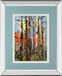 Eclectic Forest By Rebecca Meyers - Mirror Framed Print Wall Art - Light Blue
