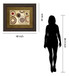 egyptian Textile By Michael Marcon Framed Print Wall Art - Light Brown