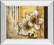 Exotic On Gold I By Patty Q - Mirror Framed Print Wall Art - Yellow - Gold
