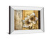 Exotic On Gold I By Patty Q - Mirror Framed Print Wall Art - Yellow - Gold