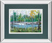 Extounge Rapids By G. Forsythe - Mirror Framed Print Wall Art - Blue
