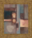 Fall I With Leaf By Laurie Fields - Framed Print Wall Art - Light Brown