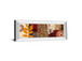 Fall Leaf Panel Il By Michael Marcon - Mirror Framed Print Wall Art - Red