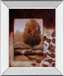 Fall Vignette Il By Carol Robinson - Mirror Framed Print Wall Art - Dark Brown