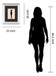 Fashion Dress I By Susan Osbourne Mirror Framed Print Wall Art - Black