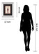 Fashion Dress Il By Susan Osbourne Mirror Framed Print Wall Art - Dark Gray