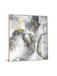 Floating Tempered Glass With Foil Splash In Gold Circles - Gray
