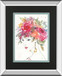 Floral Figures II By Anne Tavoletti Mirrored Frame - Pink