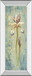 Floral Xi By Lee Hazel - Mirror Framed Print Wall Art - Light Blue