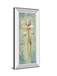 Floral Xi By Lee Hazel - Mirror Framed Print Wall Art - Light Blue