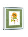 Floursack Autumn I On White By Danhui Nai Mirrored Frame - Yellow