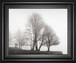 Fog And Trees At Dusk By Lsh - Framed Print Wall Art - Dark Gray