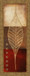 Fossil Leaves Il By Patricia Pinto - Framed Print Wall Art - Red