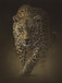 Framed Small - Leopard By Collin Bogle - Dark Brown