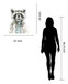 Gallery Wrapped Giclee On Canvas Funny Pet In Tie - Gray