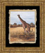 Giraffe - Framed Print Wall Art - Beige
