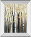 Golden Birch I By Julia Purinton - Mirror Framed Print Wall Art - Dark Gray