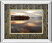 Golden Lake By Peter Adams - Framed Print Wall Art - Dark Gray