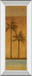 Golden Palm Il By Jordan Grey - Mirror Framed Print Wall Art - Light Brown