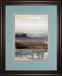 Hint Of By Aerial Snow - Framed Print Wall Art - Light Blue