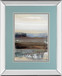Hint Of By Aerial Snow - Mirror Framed Print Wall Art - Light Blue