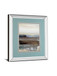 Hint Of By Aerial Snow - Mirror Framed Print Wall Art - Light Blue