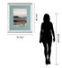 Hint Of By Aerial Snow - Mirror Framed Print Wall Art - Light Blue