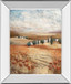 Hilltown Lanscanadian Art Prints Inc. E Il By Rosie Abrahams - Mirror Framed Print Wall Art - Beige