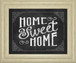 Home Sweet Home By Susan Ball - Framed Print Wall Art - White