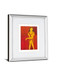 In View Of I By Augustine - Mirror Framed Print Wall Art - Red