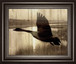 Journey By Tania Bello - Framed Goose Photo Print Wall Art - Light Brown