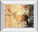 Letter II By F. Leal - Mirror Framed Print Wall Art - Beige