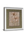 Lilies On Silver Il By Vivian Flasch - Mirror Framed Print Wall Art - Light Brown
